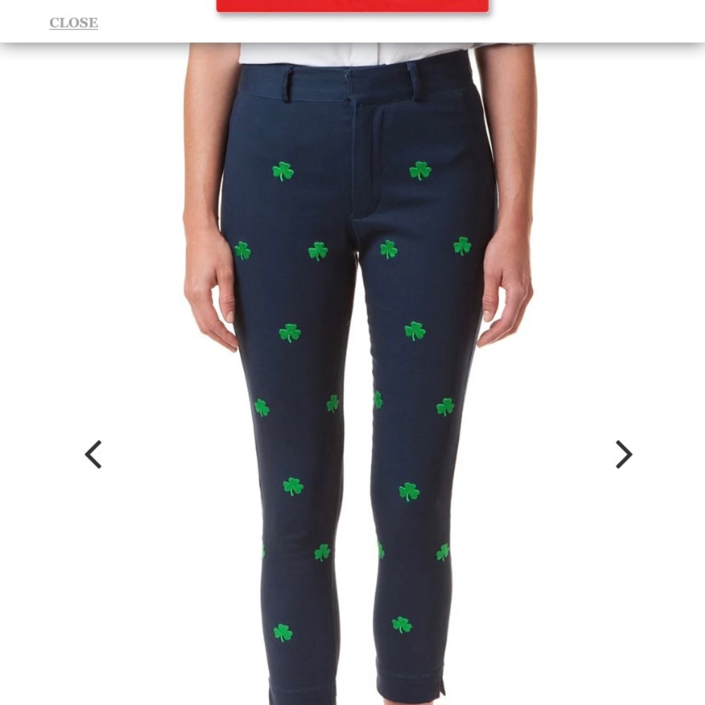 New with tags, Castaway Nantucket, Shamrock, St. Patrick’s day women’s pants